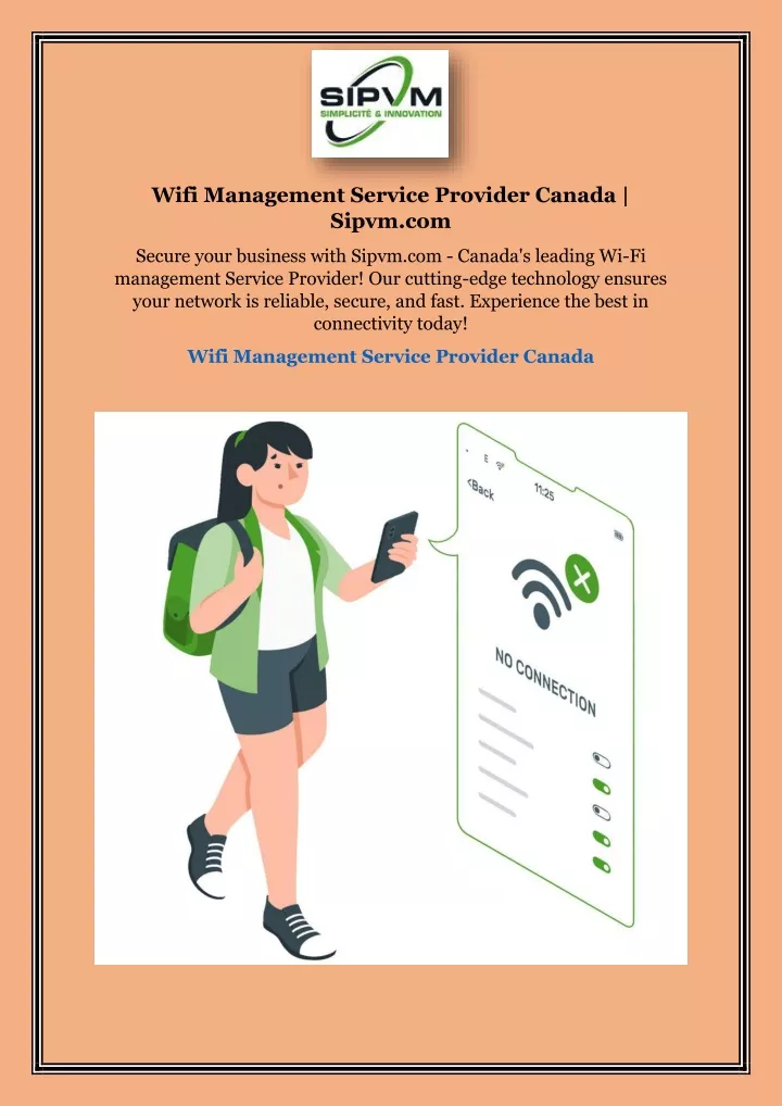 wifi management service provider canada sipvm com