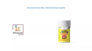 donut kratom extract 30ml iewholesale vapor supplies