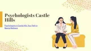 Psychologists in Castle Hills Your Path to Mental Wellness
