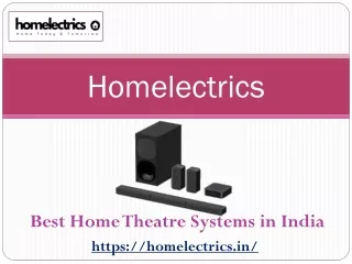 Best Home Theatre Systems in India – Homelectrics