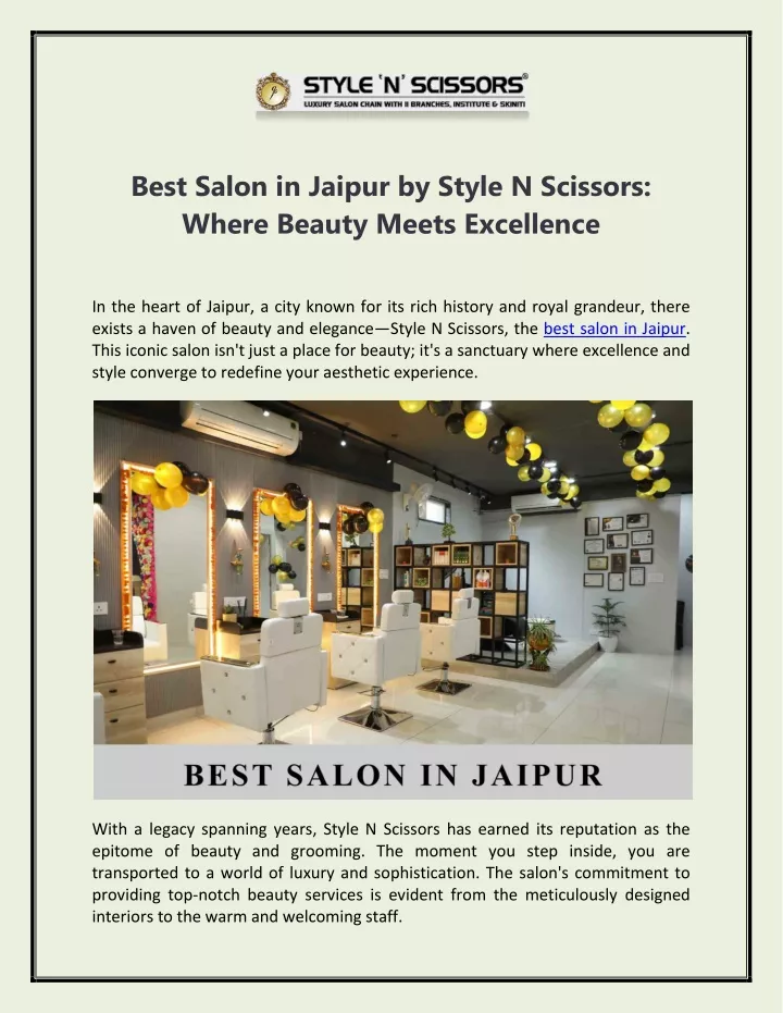 best salon in jaipur by style n scissors where