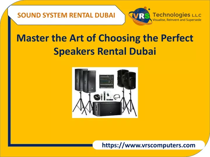 sound system rental dubai