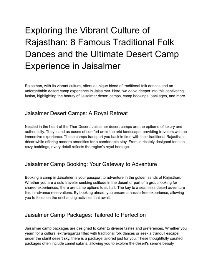 exploring the vibrant culture of rajasthan