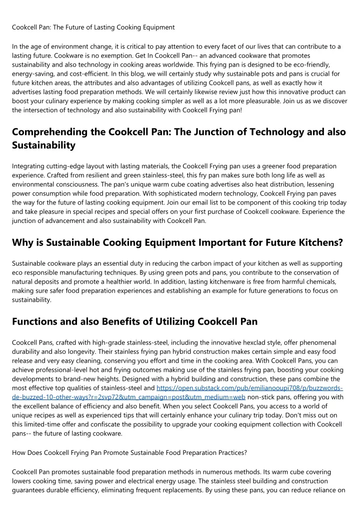 cookcell pan the future of lasting cooking