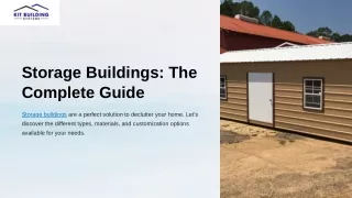 "Investing in Storage Buildings: Adding Value to Your Property"