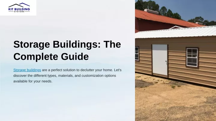 storage buildings the complete guide