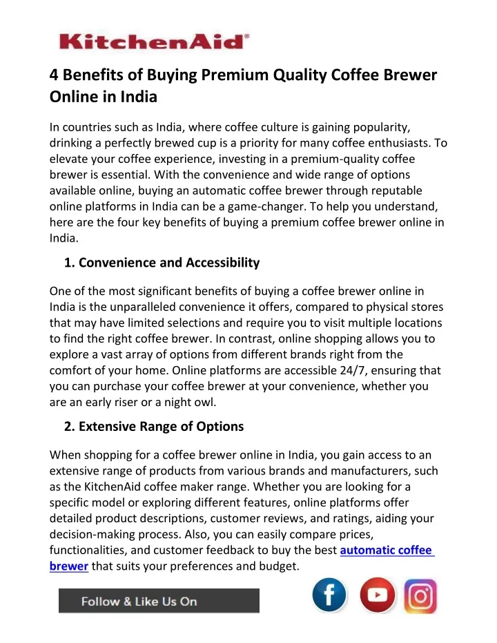 4 benefits of buying premium quality coffee