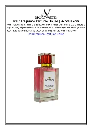 Fresh Fragrance Perfume Online Accvera