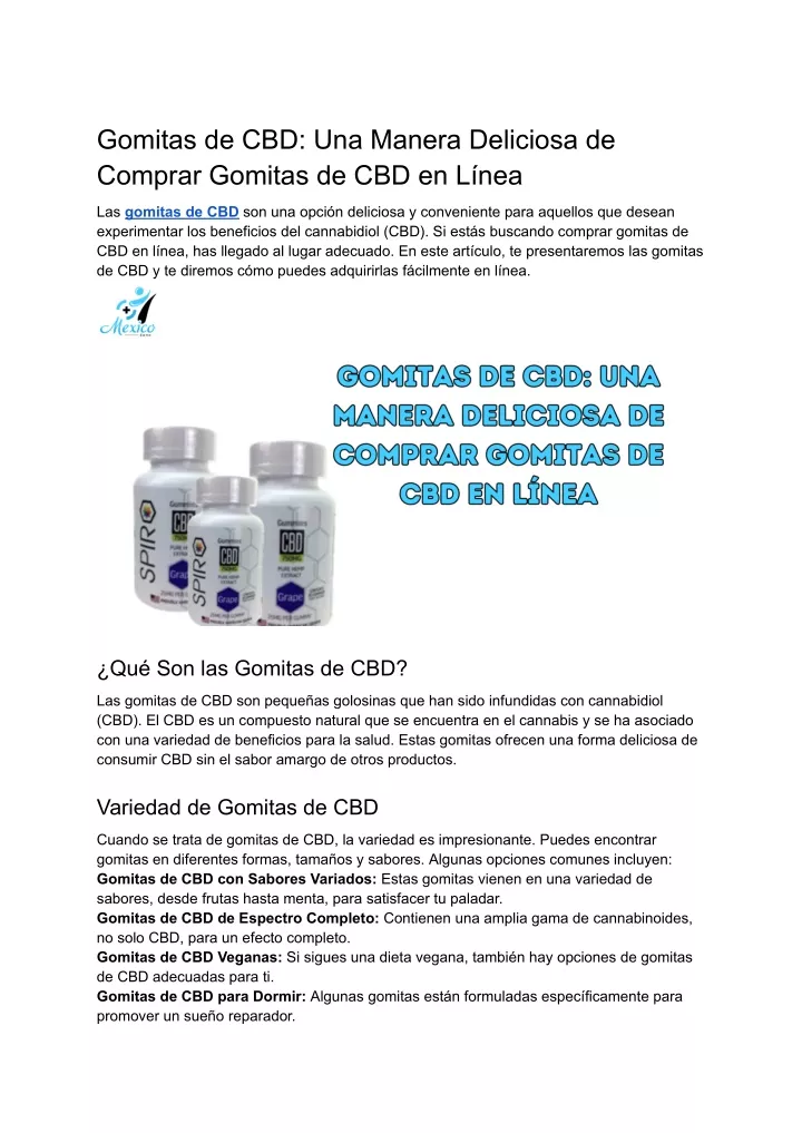 gomitas de cbd una manera deliciosa de comprar