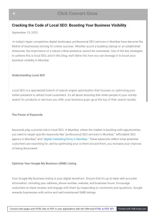 click convert grow