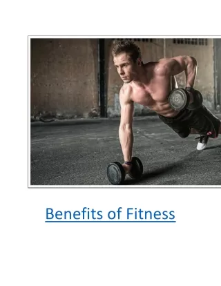 Benefits of Fitness