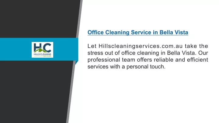 office cleaning service in bella vista