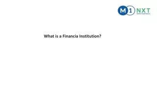 what is a financia institution