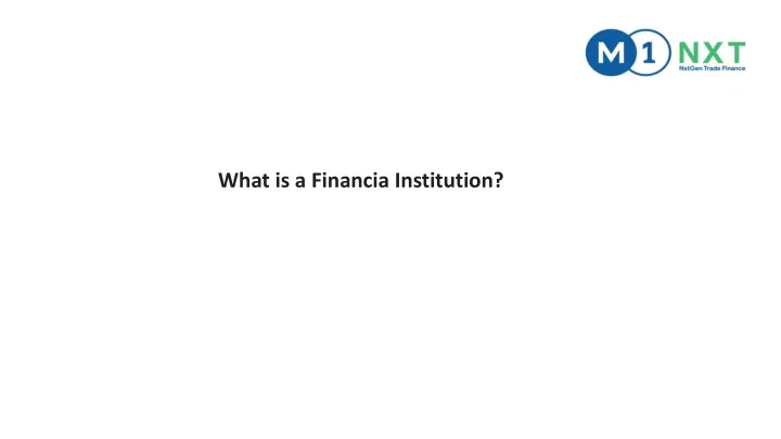 what is a financia institution