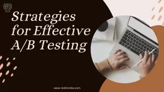 Strategies for Effective AB Testing PPT