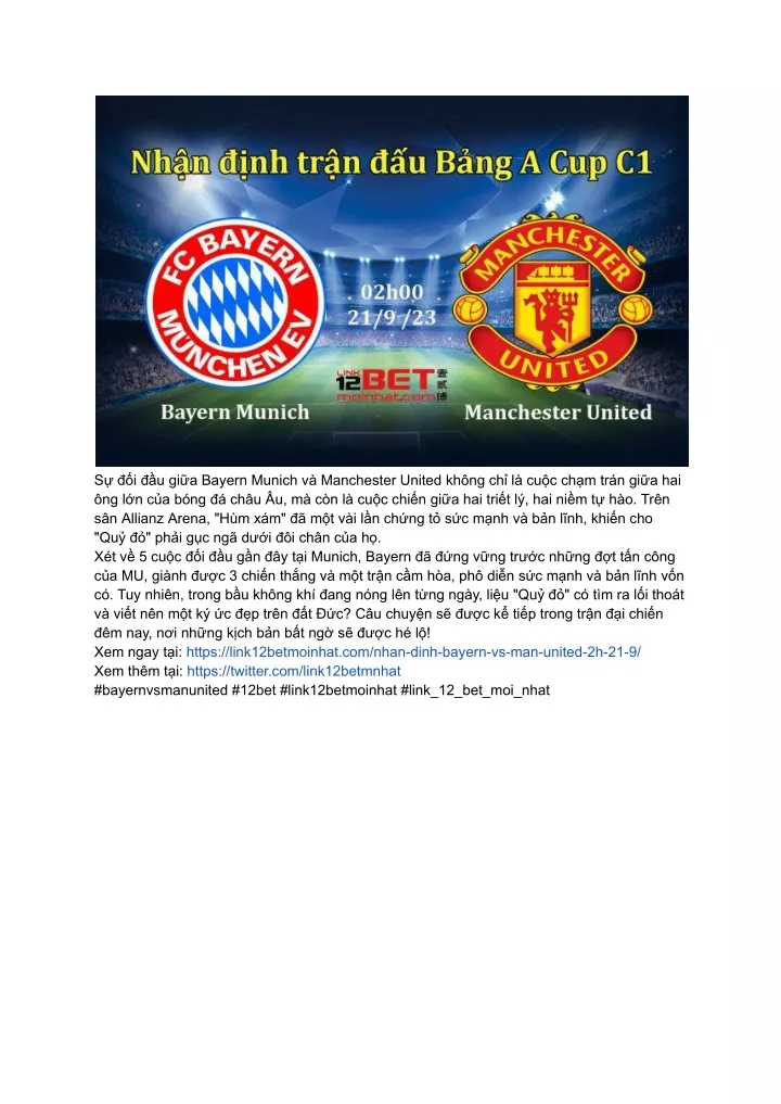 s i u gi a bayern munich v manchester united