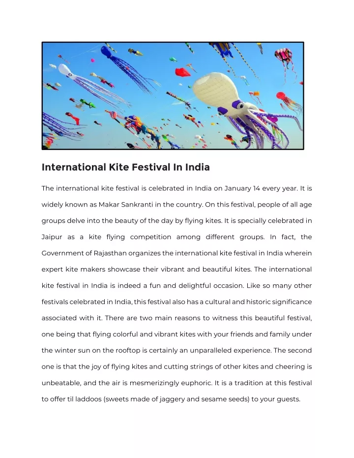 international kite festival in india