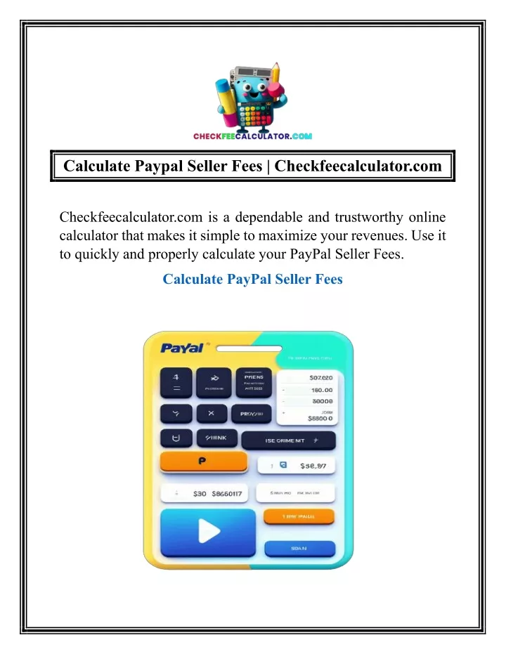 calculate paypal seller fees checkfeecalculator