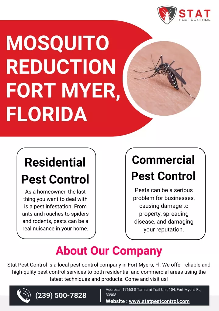 mosquito reduction fort myer florida