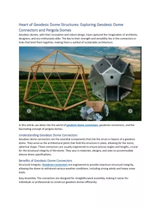 heart of geodesic dome structures exploring