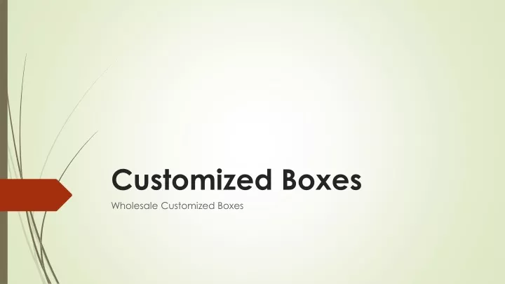 customized boxes