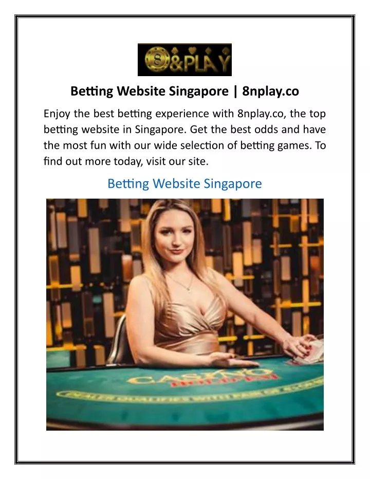 betting website singapore 8nplay co