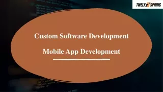 Custom Soft,Mobile App