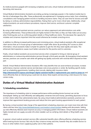 as medical practices grapple with increasing