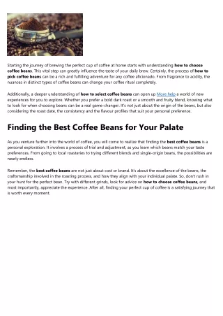 The 5-Second Trick For best coffee beans