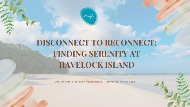 disconnect to reconnect finding serenity