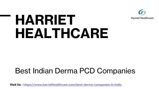 Best Indian Derma PCD Companies​ - Harriet Healthcare