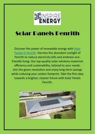 Solar Panels Penrith