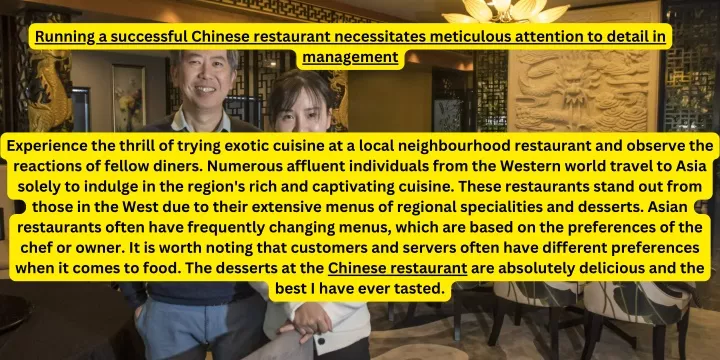 running a successful chinese restaurant