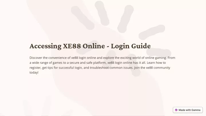 accessing xe88 online login guide