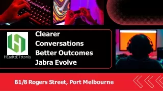 Clearer Conversations Better Outcomes Jabra Evolve