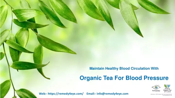 maintain healthy blood circulation with