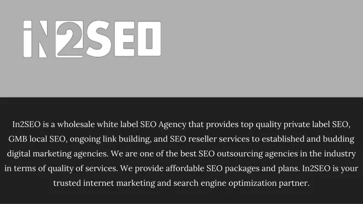 in2seo is a wholesale white label seo agency that