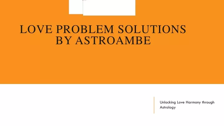 love problem solutions by astroambe