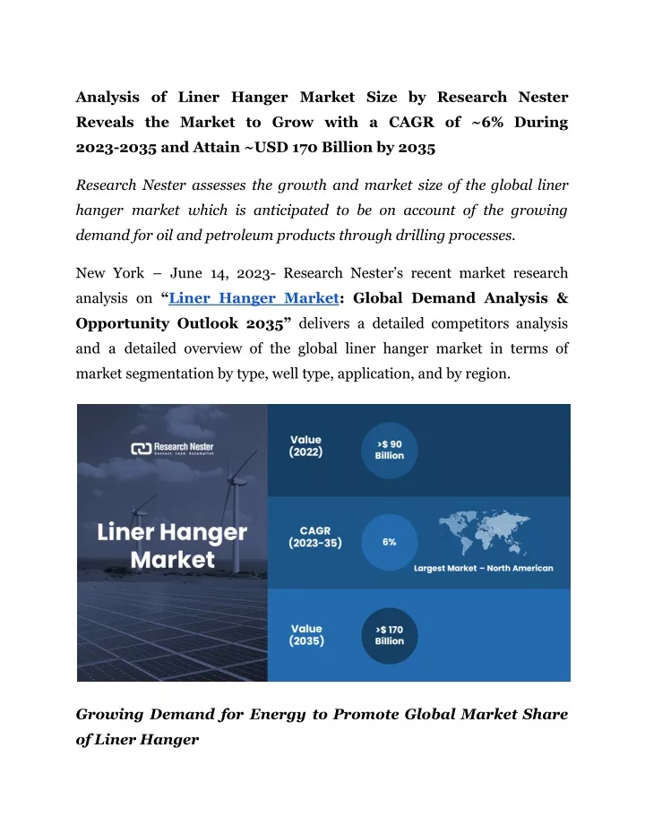 analysis of liner hanger market size by research