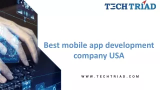 Top Mobile App Development Company in the USA