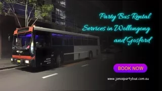 Party Bus Rental Services in Wollongong and Gosford