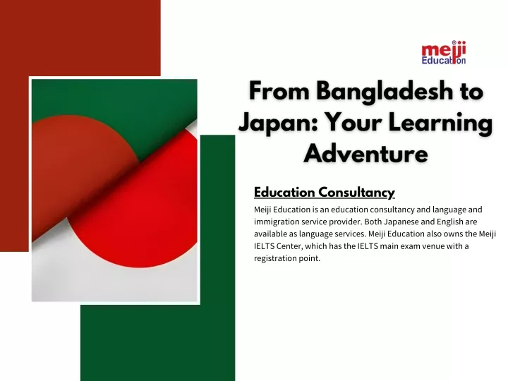 education consultancy meiji education