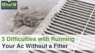 5 Difficulties with Running Your Ac Without a Filter