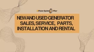 Shop New & Used Generators for Sale | Power Systems Plus