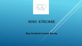 Buy Contact Lenses Surrey | 2020eyecare.biz
