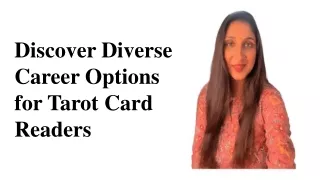 discover diverse career options for tarot card readers