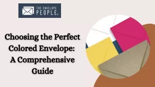 Choosing thePerfect ColoredEnvelope AComprehensiveGuide