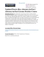 Updated Puerto Rico Attorney-in-Fact / Attorney-in-Fact License Practice Course - slide 1