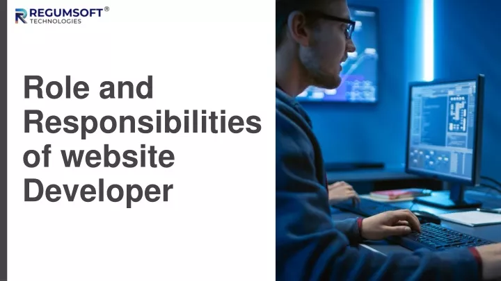 role and responsibilities of website developer