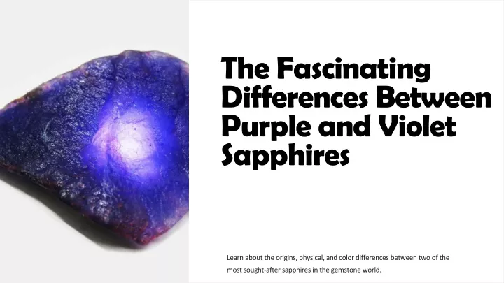 the fascinating differences between purple